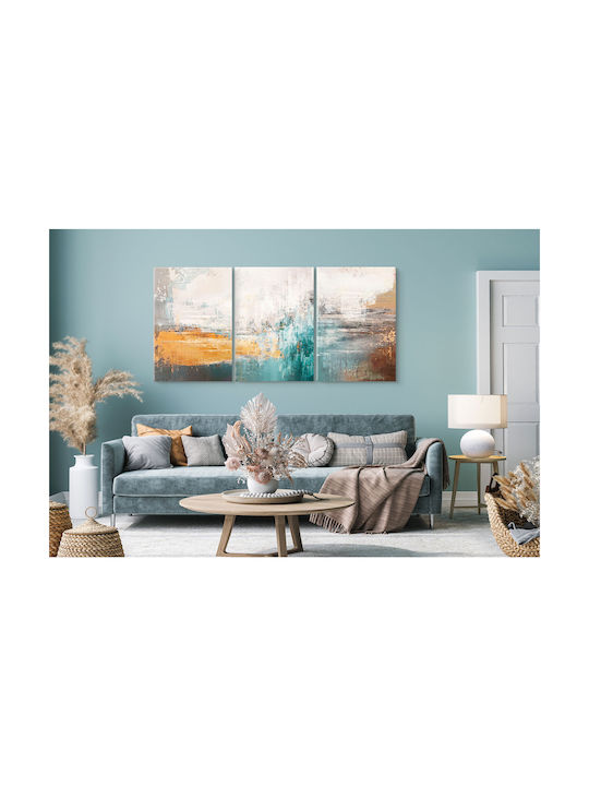 Naklejkomania Τρίπτυχος Πίνακας σε Καμβά 60x120cm