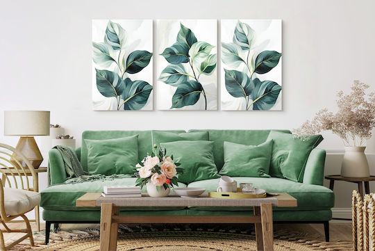Naklejkomania Dreifach Gemälde auf Leinwand 60x120cm