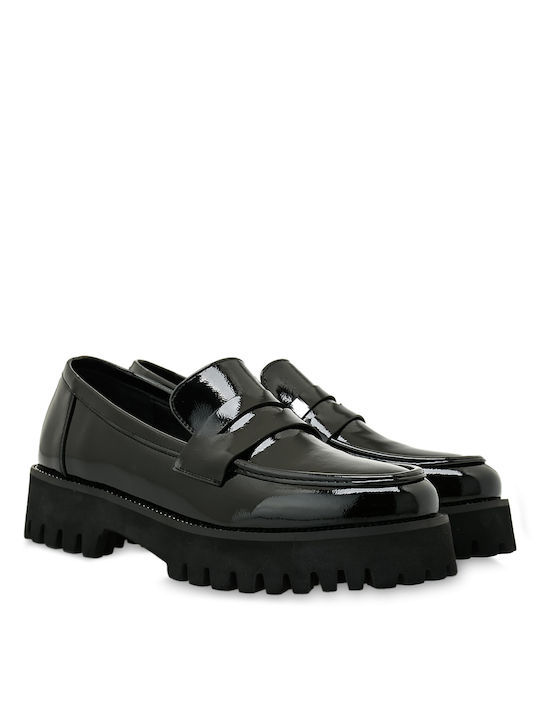 Exe Women's Loafers in Black Color