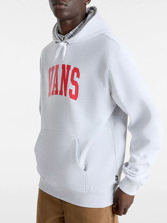 Vans Pullover Herren Sweatshirt mit Kapuze und Taschen Light Gray