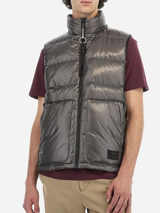 La Martina Men's Sleeveless Puffer Jacket Gray