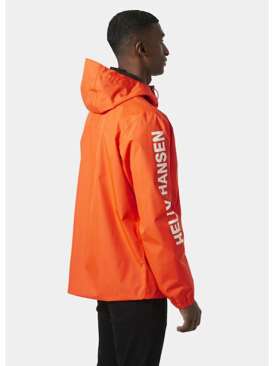 Helly Hansen Ervik Herren Jacke Lässig Winddicht Orange