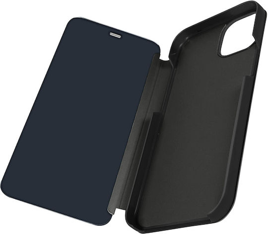 Clear View Case Iphone 15 Pro Max Mirror Flap Support Function Black