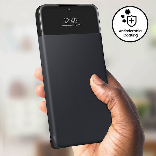 Samsung Galaxy A32 Leather Case Original Hard Shell Black