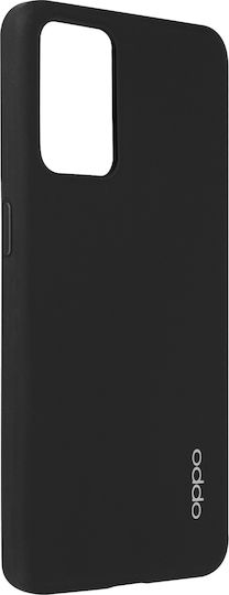Original Cover Oppo Reno 6 Semi-rigid Soft Touch Matte Finish Oppo Black