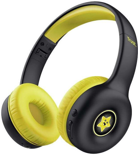 Trust Wireless / Wired On Ear Headphones with 15 hours of Operation Black