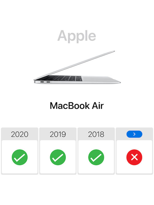 Avizar Θήκη Laptop 13" Ροζ BACK-PK-AIR13