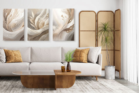 Naklejkomania Threefold Painting on Canvas 60x120cm
