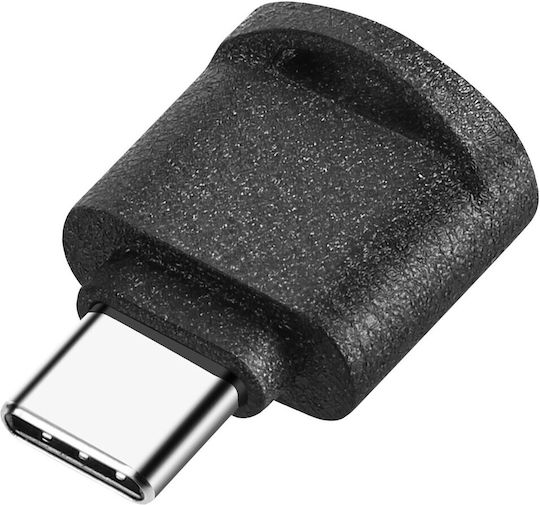 Avizar Mini Cititor Carduri Micro Sd Tf Negru Adaptor Usb-C Negru