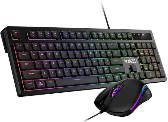 Gamdias Ares E3 Gaming Tastatură cu iluminare RGB (Engleză US)