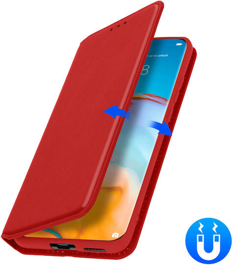 Classic Edition Stand Case Card Slot Huawei P40 Pro – Red