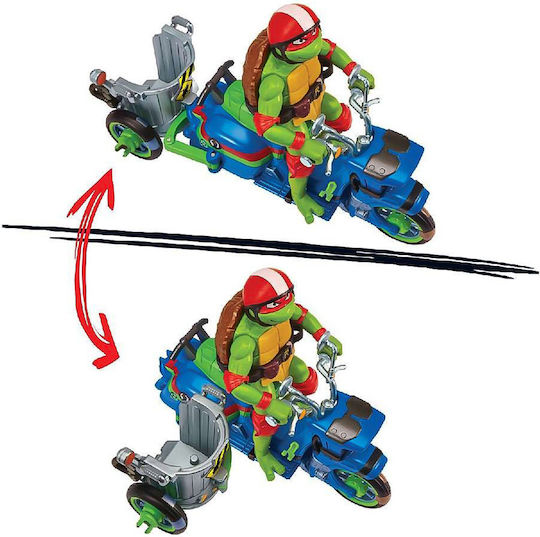 Фигура за Действие Mutant Mayhemn Костенурките нинджа (Teenage Mutant Ninja Turtles) Ninja Kick Cycle with Raphael за 4+ години Години