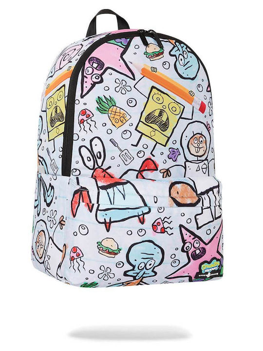 Τσάντα Πλάτης Σχολική Space Junk Spongebob Handrawn Character Backpack