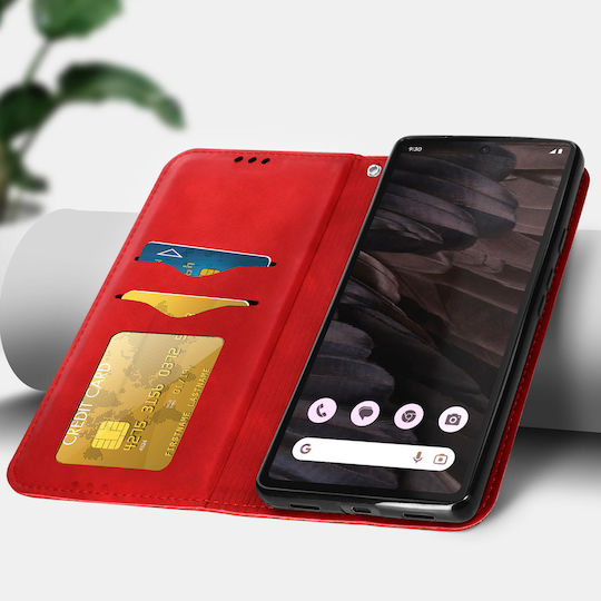 Soft-Touch Kartenhüllen Case Google Pixel 7a Rot