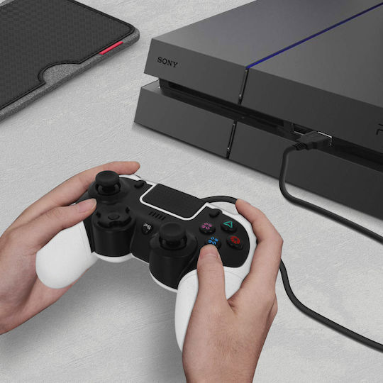 LinQ GAP424 Ενσύρματο Gamepad για PC / PS4 Λευκό
