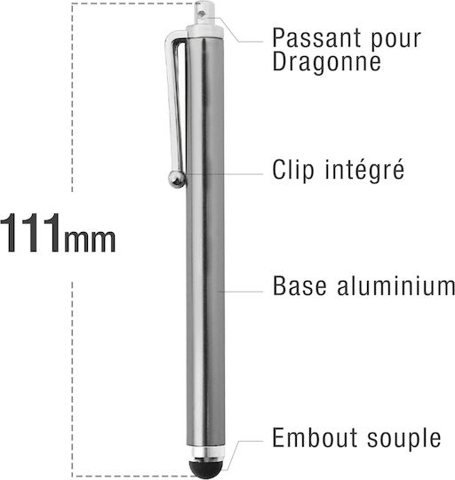 Avizar Touch Pen in Gray Farbe STYL-GREY-UNIV