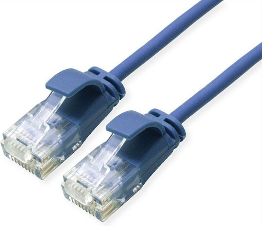 Roline U/UTP Cat.6a Ethernet Network Cable 1.5m Blue 1pcs