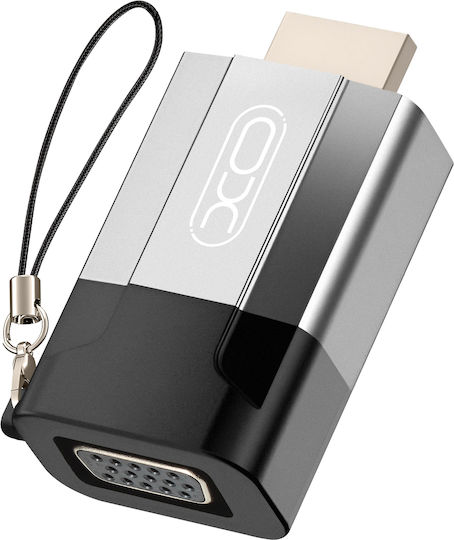 XO Μετατροπέας HDMI male σε VGA female Γκρι 1τμχ