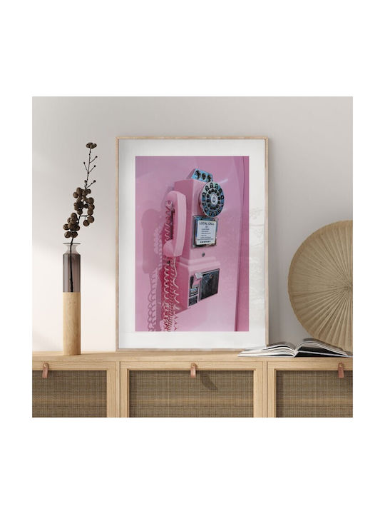 Walls Poster Vintage Pink Payphone 60x90cm