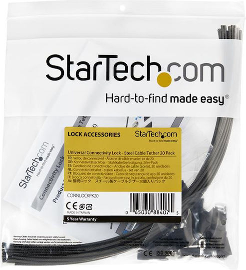 StarTech 20-Pack Security Cable Tethers for Adapters & Dongles CONNLOCKPK20
