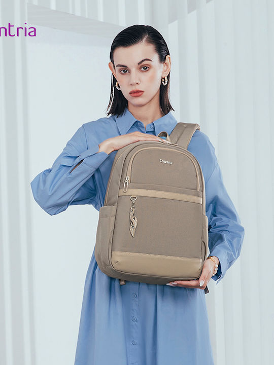 Chantria Tasche Rucksack für Laptop 14" in Khaki Farbe CB00648-KH