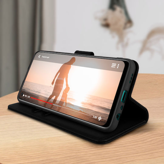 Husă Oppo A54 5G A74 5G cu Clapetă Portofel și Funcție Suport Negru