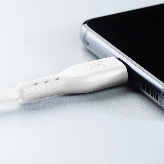 Cellular Line Cablu USB 2.0 USB-C Masculin - USB-C Alb 2m USBDATACUSBC2C2MW