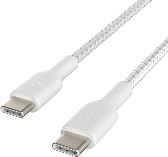 Belkin Boost Charge Braided USB 2.0 Cablu USB-C bărbătesc - USB-C 60W Galben 0.15m (CAB004BT0MWH)