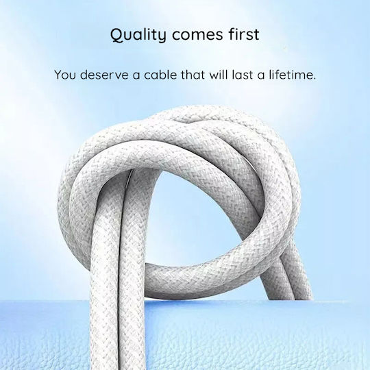 Lito USB 2.0 Kabel USB-C männlich - USB-C 60W PD Weiß 1m