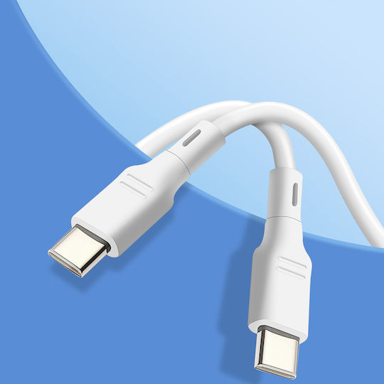 Blue Star USB 2.0 Cable USB-C male - USB-C 60W Μαύρο 1m