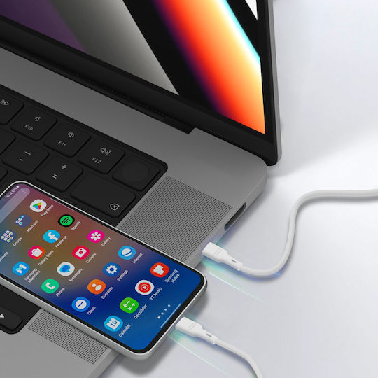 Blue Star USB 2.0 Cable USB-C male - USB-C 60W Μαύρο 1m