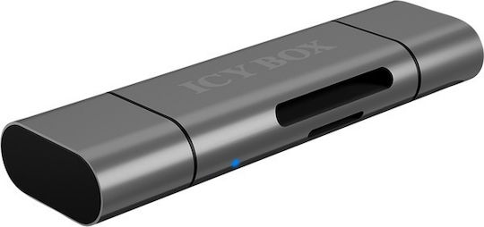 Icy Box Card Reader USB 3.0 micro USB Type-C για SD/microSD