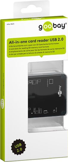 Goobay Card Reader USB 2.0 για SD/microSD/MemoryStick/CompactFlash/xD