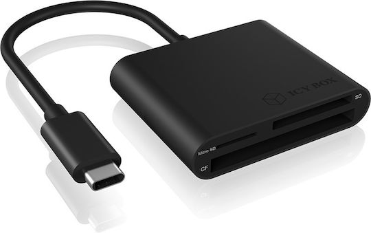 Icy Box Card Reader USB 3.0 Type-C για SD/microSD