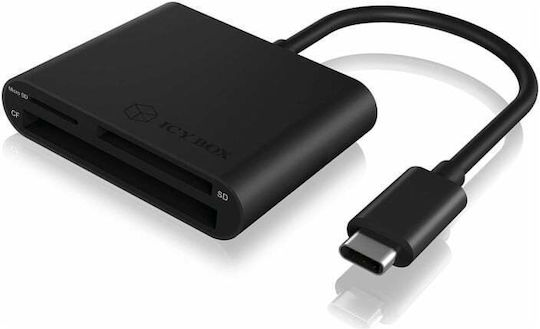 Icy Box Card Reader USB 3.0 Type-C για SD/microSD