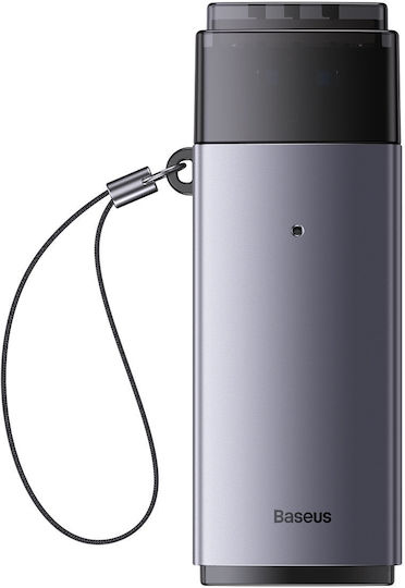Baseus Lite Series Card Reader USB 3.0 για SD/microSD Γκρι