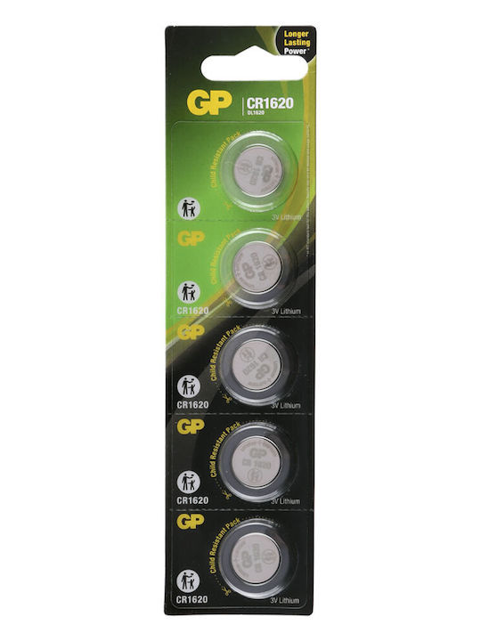 GP Batteries Батерия Литий За часовници CR1620 3V 1бр