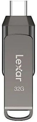 Lexar D400 32GB USB 3.1 Stick with connection USB-C Gray