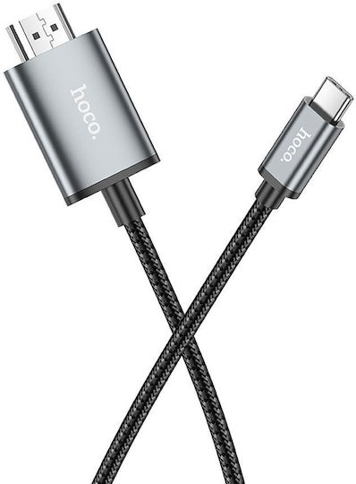 Hoco Ua27 Cable HDMI male - USB-C male 2m Gray