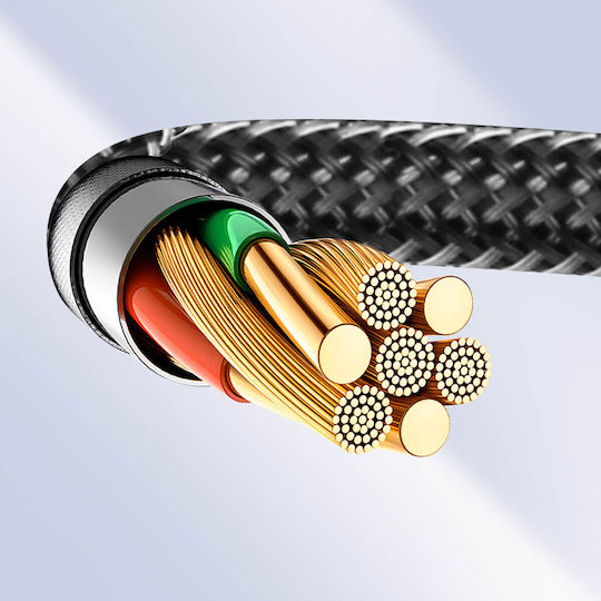 Swissten HDMI 2.0 Premium High Speed 4K 60Hz HDR Braided Cable HDMI Male - HDMI Male 2m Gray