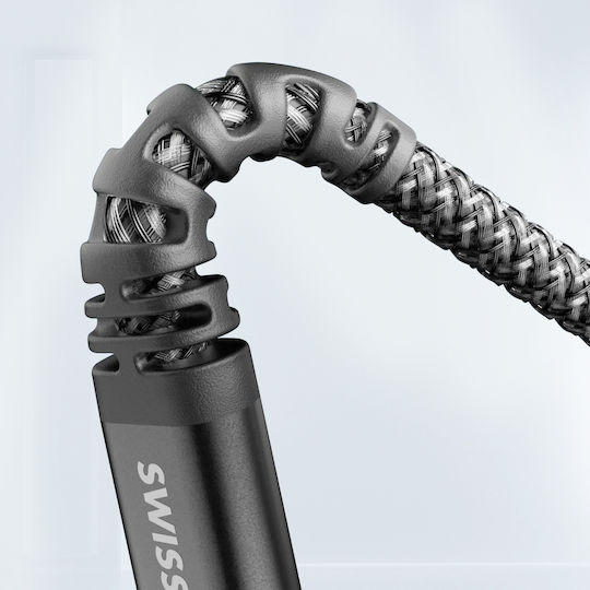 Swissten Braided USB-C to Lightning Cable 60W Μαύρο 1.5m 71544010