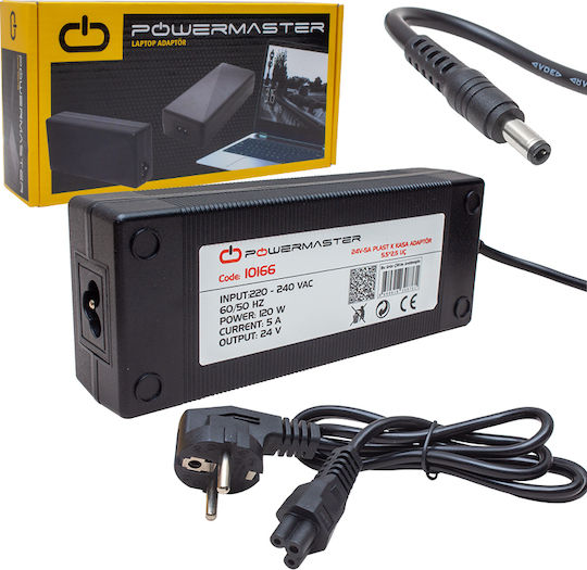 Powermaster Universal Τροφοδοτικό 24V 5A με Ισχύ 120W (10166)