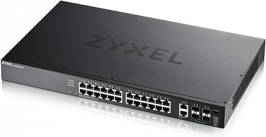 Zyxel XGS2220-30-EU0101F Managed L3 PoE+ Switch με 24 Θύρες Gigabit (1Gbps) Ethernet και 4 SFP Θύρες