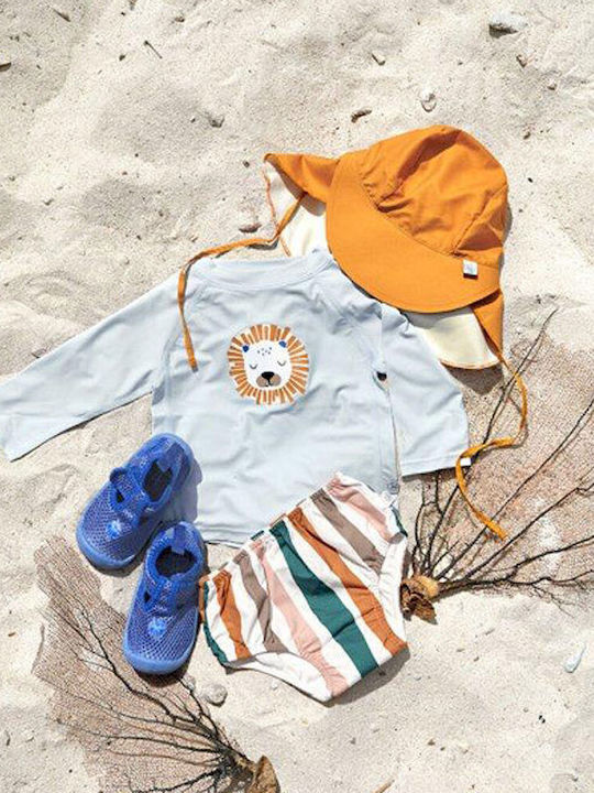 Laessig Lion Παιδικό Μαγιό Μπλούζα με Μακρύ Μανίκι Light Blue