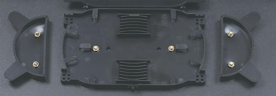 Central Οπτικό Patch Panel για Rack 1U 19" 24 Θυρών Μαύρο