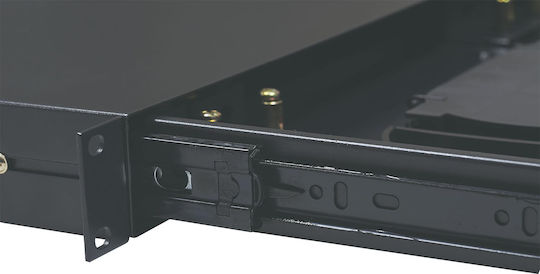 Central Οπτικό Patch Panel για Rack 1U 19" 24 Θυρών Μαύρο
