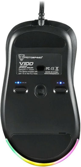 Motospeed V100 RGB Laser Gaming Ποντίκι 6200 DPI Μαύρο