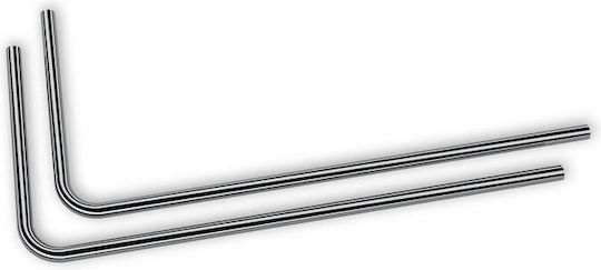 Ekwb EK-Loop Metal Tube 16mm 0.8m Pre-Bent 90° Nichel negru 2pcs