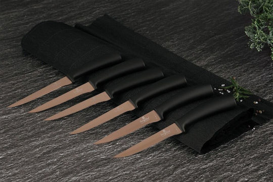 Berlinger Haus Rose Stainless Steel Steak Knives from Stainless Steel 11.5cm 6 Pieces