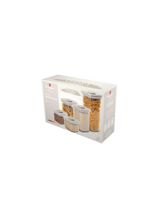 Berlinger Haus Set 5buc Borcane Uz General cu capac Sticlă Transparent 460ml